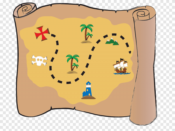 Карта сокровищ рисунок