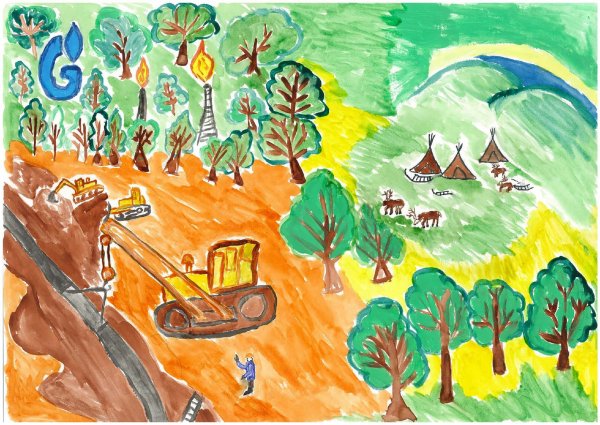 Газпром рисунок