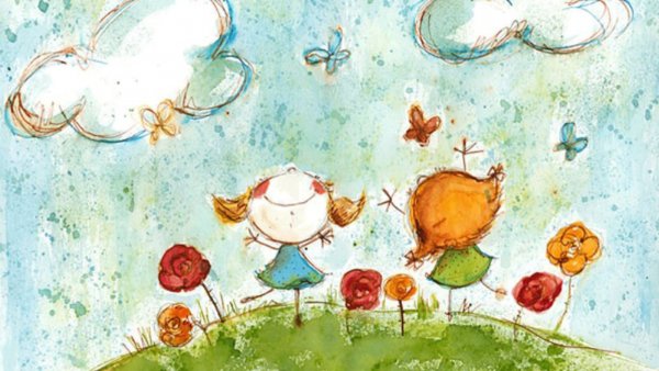 Радость акварель