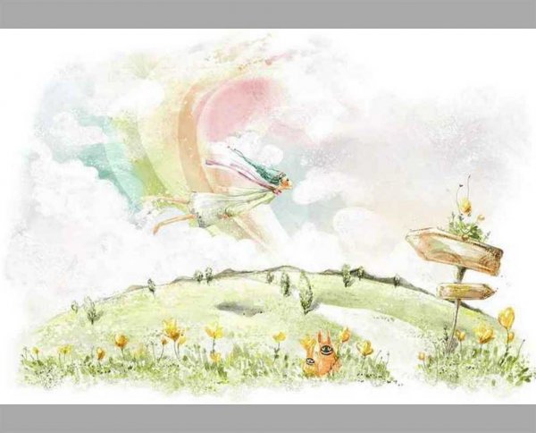 Сказочные рисунки акварелью