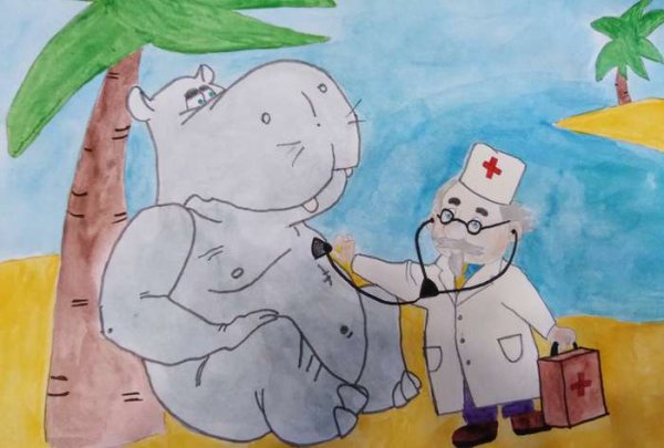 Рисование для детей Айболита