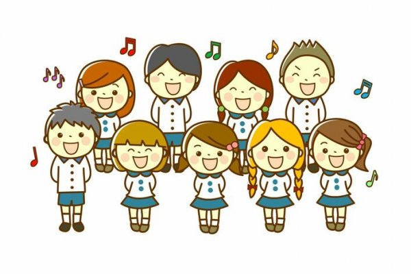 Детский хор рисунок