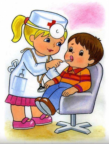 Раскраска медицинская сестра