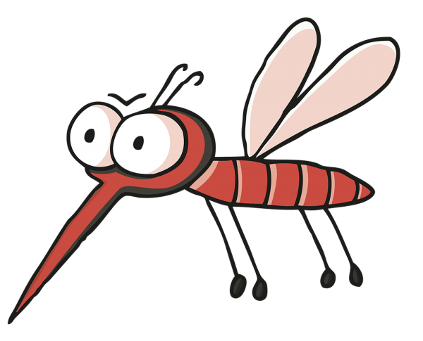 Комар мультяшный