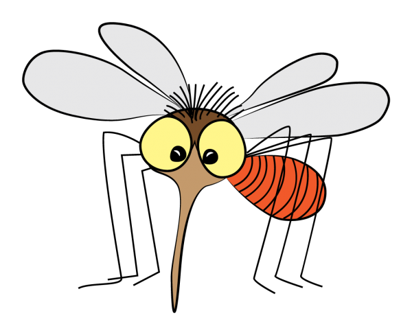 Комар мультяшная