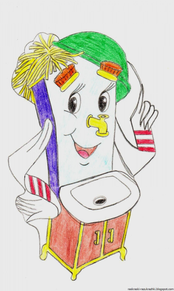 Мойдодыр Чуковский мальчик умывальник