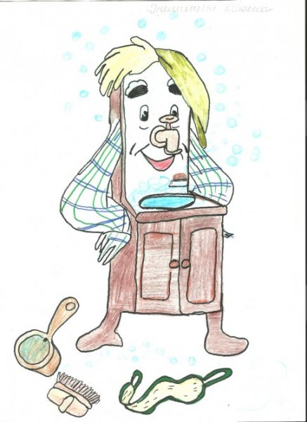 Рисование по сказке Мойдодыр в средней группе