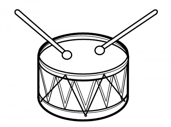 Музыкальные инструменты раскраска