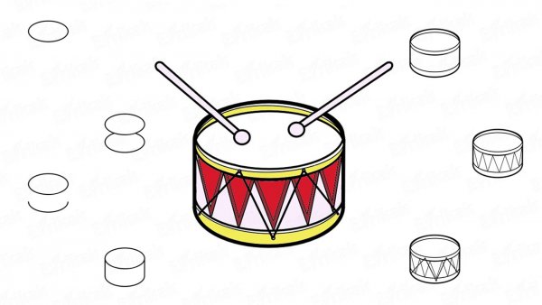 Нарисовать барабан