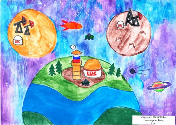 Детские рисунки Лукойл