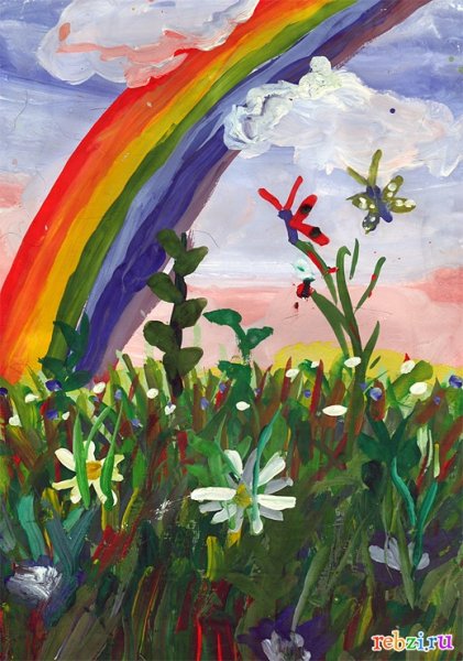 Радуга гуашью
