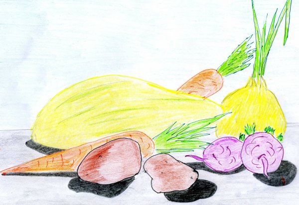 Рисование здоровое питание