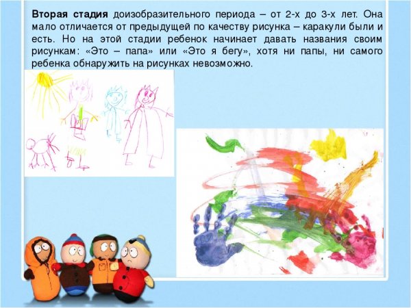 Доизобразительный этап развития детского рисунка