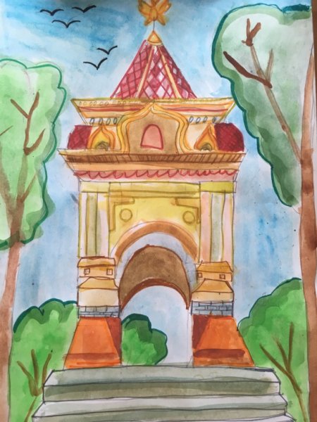 Достопримечательности городов рисунки