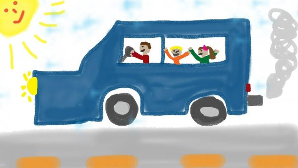 Детские рисунки машин