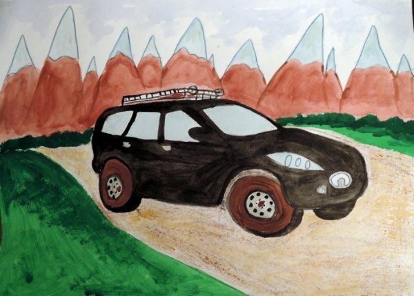 Детские рисунки машин