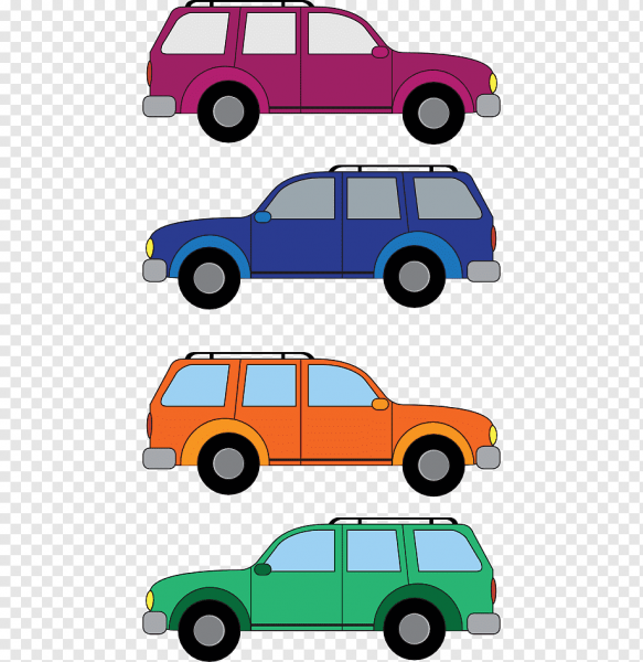 Цветные машинки