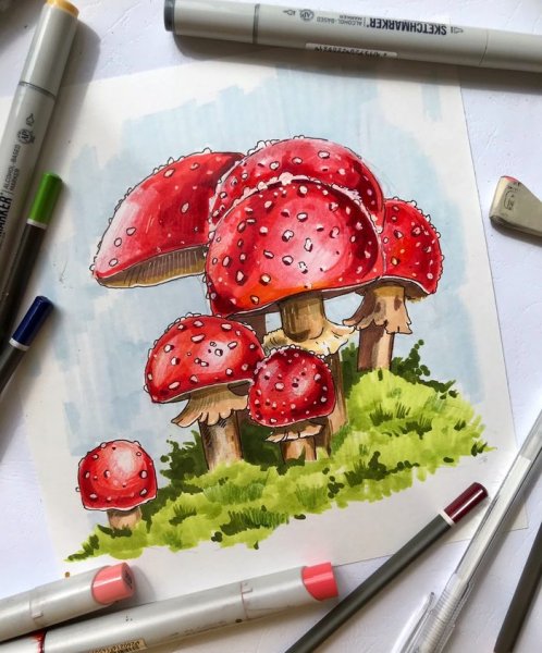 Скетчинг маркерами