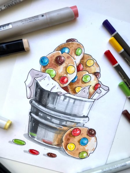 Скетчинг маркерами для детей