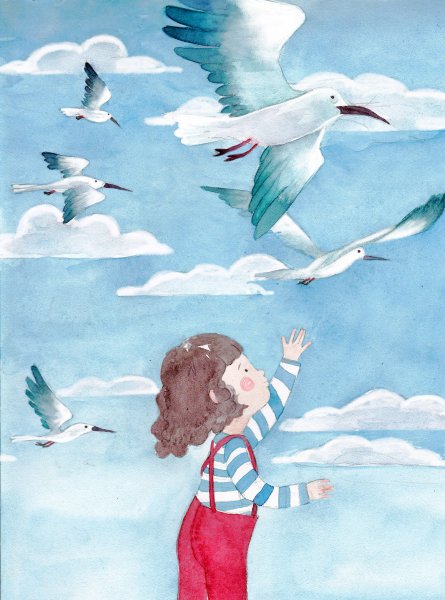 Чайка иллюстрация