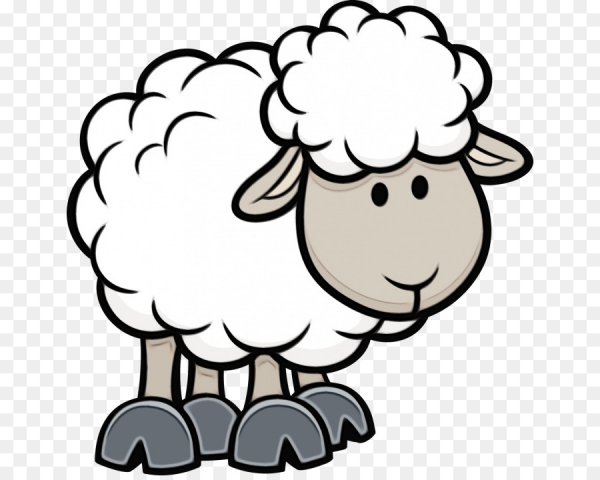 Овца мультяшная