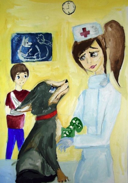 Детские рисунки на тему профессии