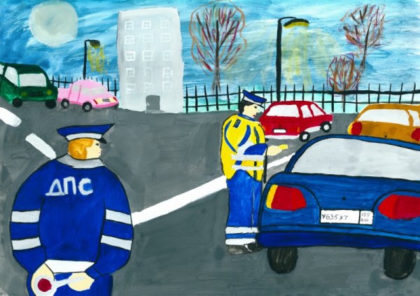 Конкурс рисунков Рыцари дорожной безопасности