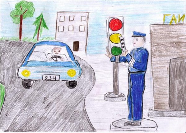 Дорога глазами детей полицейский