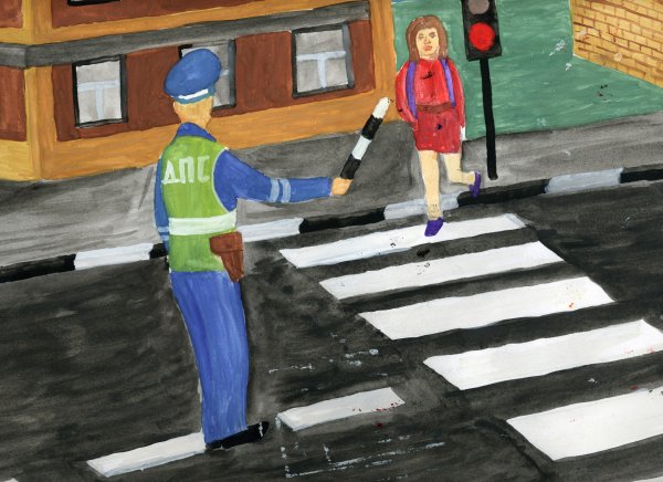 Инспектор ГИБДД глазами детей