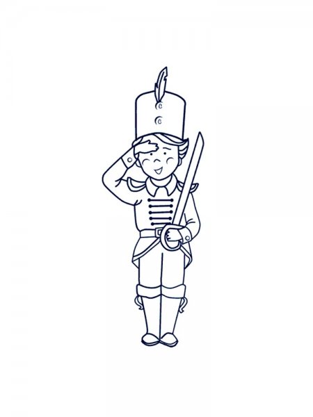 Раскраска солдатики для детей