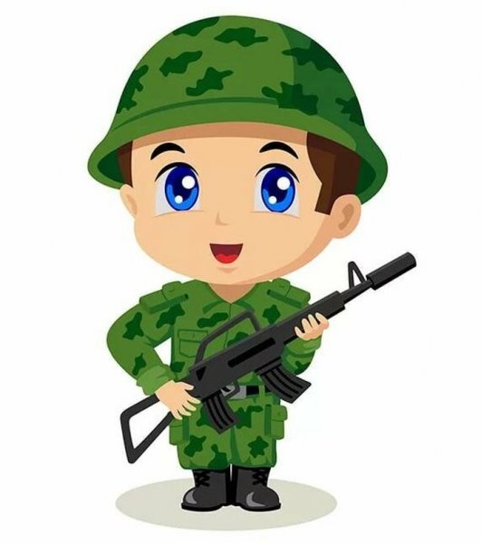 Армия на белом фоне