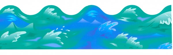 Волны моря мультяшные