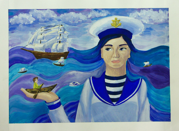 Моряки рисование детские