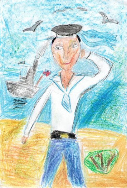 Рисование моряк