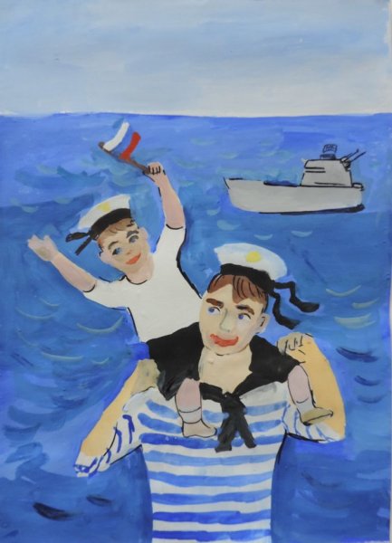 Моряк рисунок