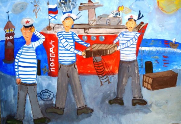 Рисование моряк