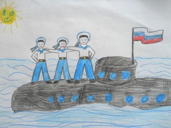 Рисование моряка в подготовительной группе