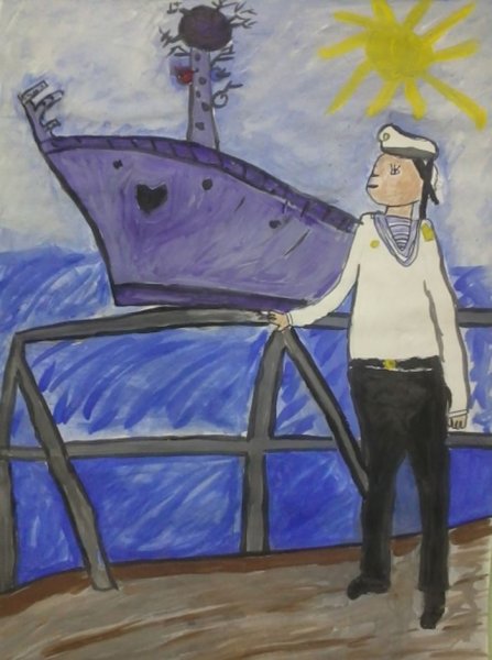 Моряк рисунок для детей