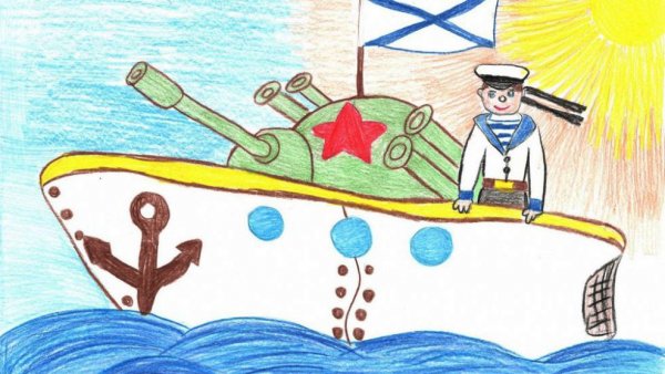 День моряка рисование