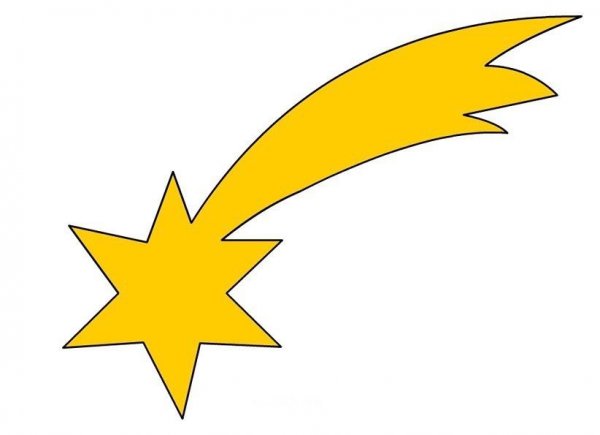 Хвост кометы для детей