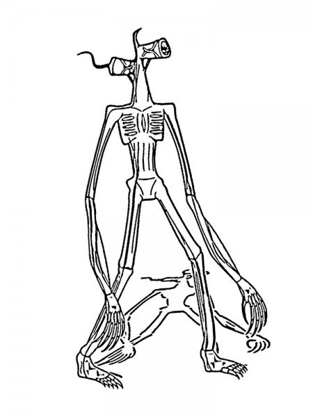 Монстры раскраска сиреноголовые