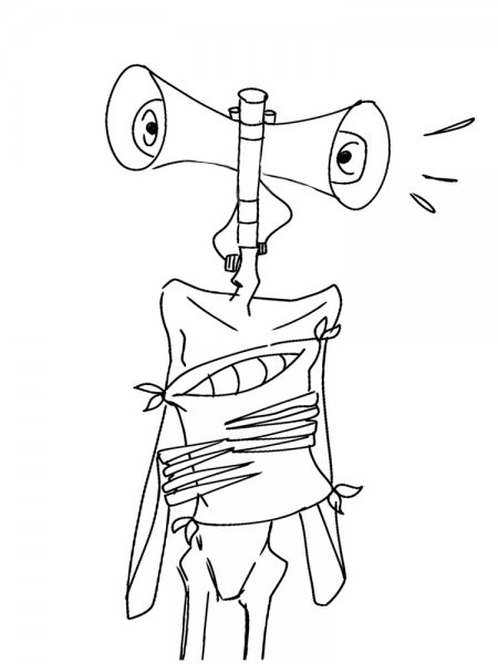 Сиреноголовый разукраска