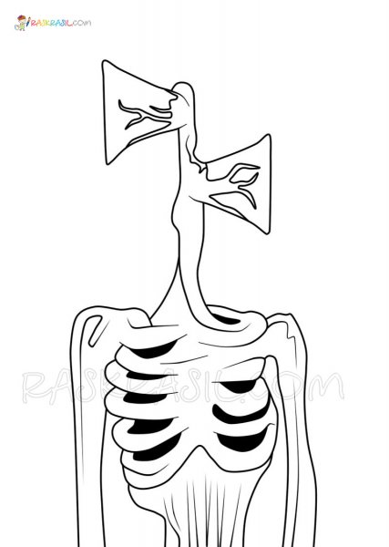 Сиреноголовый раскраска