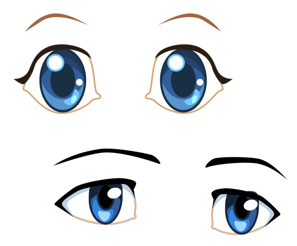 Глаза мультяшные