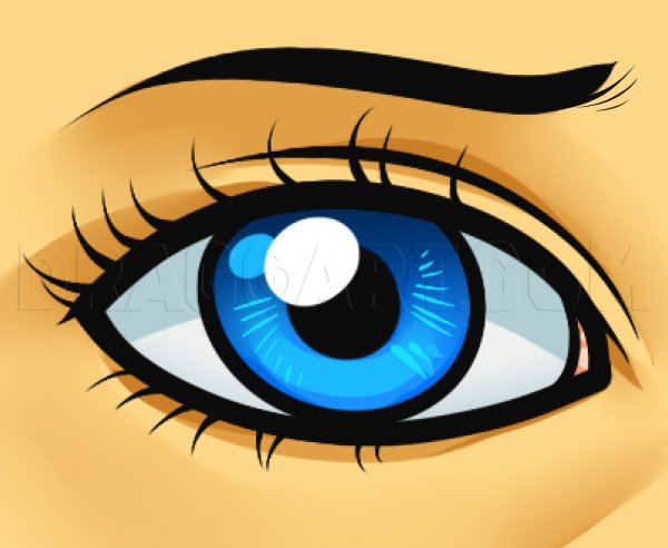 Мультяшные глаза человека
