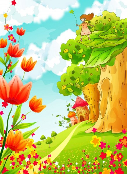 Красивый детский фон