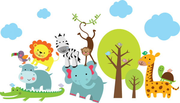 Стилизованные детские животные