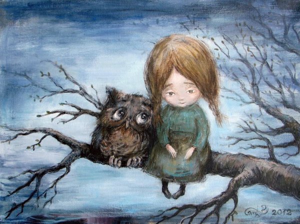 Совы художницы Нино Чакветадзе