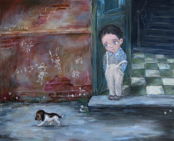 Картины Нино Чакветадзе мальчик