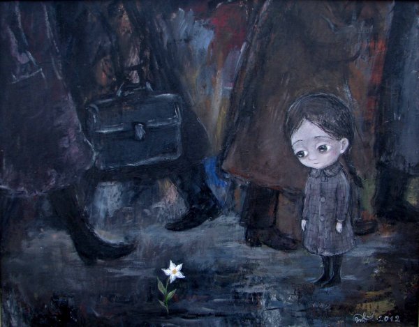 Картины грузинской художницы Нино Чакветадзе рыба